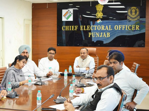 Punjab CEO holds meeting with political parties (Photo/ANI)