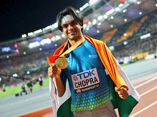 Neeraj Chopra. (Photo- Nikhat Zareen Twitter)