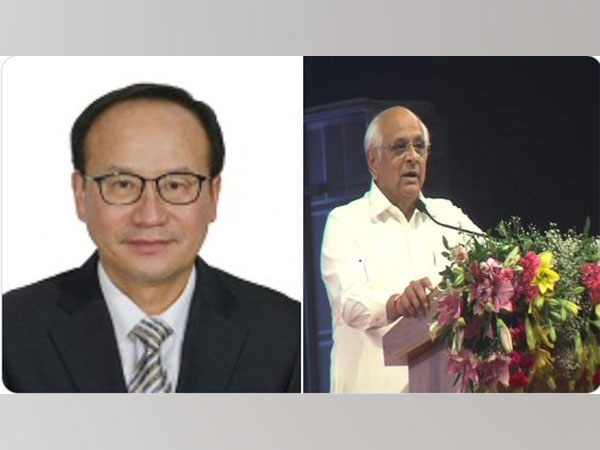 Republic of Korea, Consul General Kim Young-og and Gujarat Chief Minister Bhupendra Patel (File photo)
