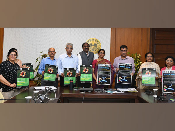 A poster on Earth Hour was released on the occasion (Photo/ANI)