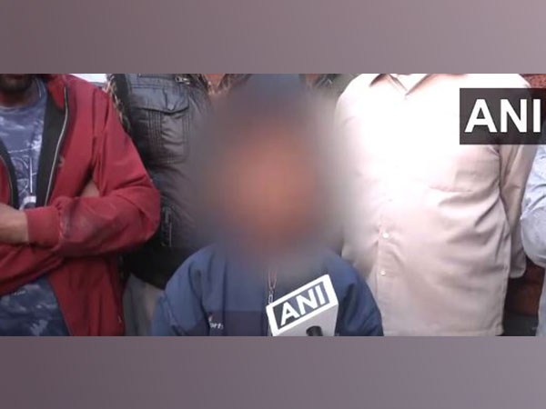 Surviving children and eyewitness to the Budaun Double murder case. (Photo/ANI)