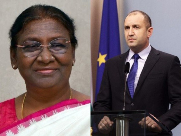 President Droupadi Mummu (left) and Bulgerian President, Rumen Radev (Right) (Photo/X)