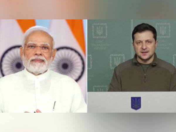 Prime Minister Narendra Modi and Ukraine's President Volodymyr Zelenskyy. (Photo: File Pic//ANI)