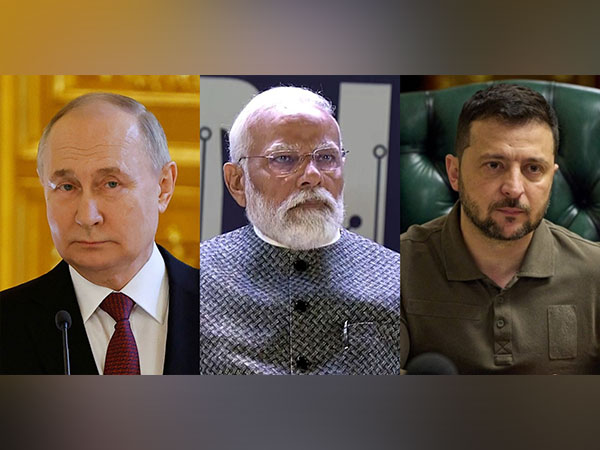 Ukranian President Volodymyr Zelenskyy, PM Modi and Russian President Vladimir Putin (Photo/Reuters)