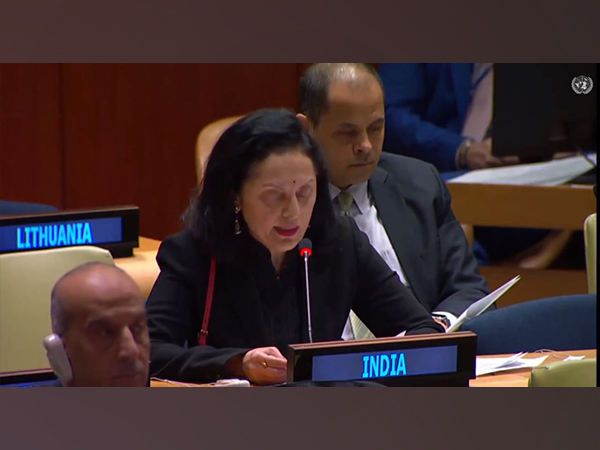India's Permanent Representative to the UN, Ambassador Ruchira Kamboj. (Photo: ANI)