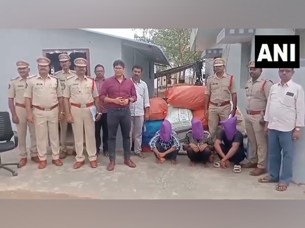 Andhra Pradesh police seize Ganja worth Rs 26.60 lakhs (Photo/ANI)
