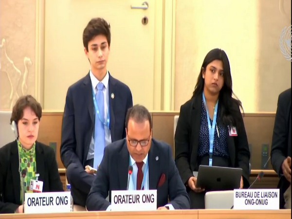 Sajid Hussain at 55th UNHRC Session (Photo/ @UNTV)