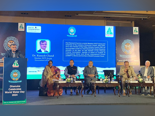 Niti Aayog member Professor Ramesh Chand addressing a World Water Day 2024 event in New Delhi (Image: Organiser)