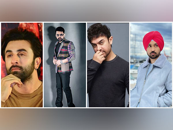 Ranbir Kapoor, Kapil Sharma, Aamir Khan and Diljit Dosanjh (Image source: Instagram)