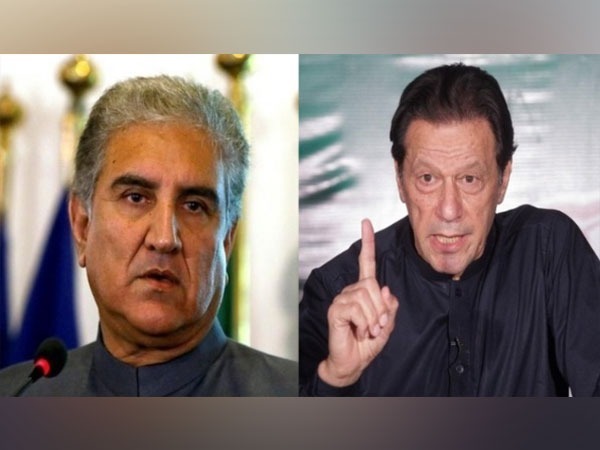 Pakistan Tehreek-e-Insaf Vice Chairman Shah Mahmood Qureshi and former Pakistan PM Imran Khan (File Photo)