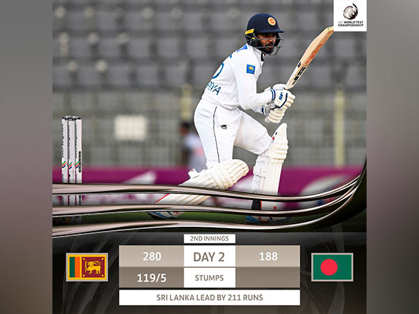 Sri Lanka had a fine day two. (Photo- ICC Twitter)