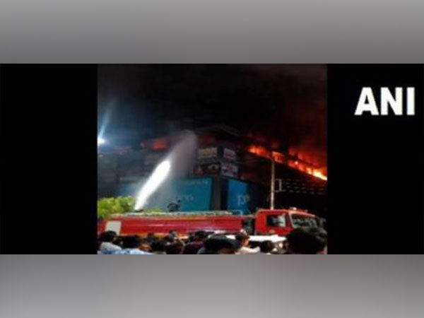 Fire personnel douzing the blaze (Pic credit/ ANI)