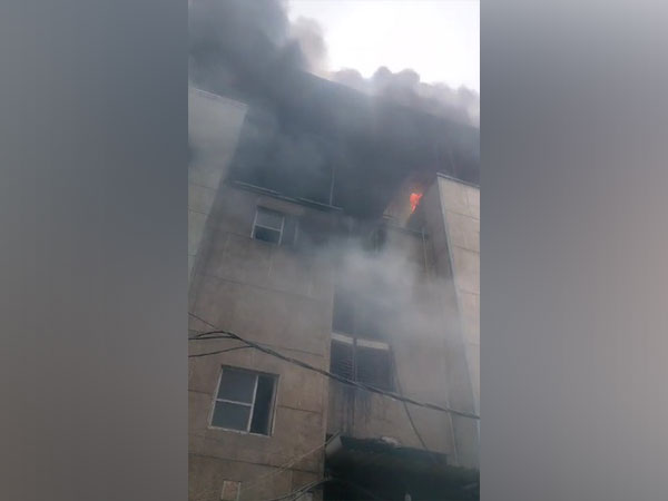 Fire breaks out in Delhi's Narela factory (Photo/ANI)