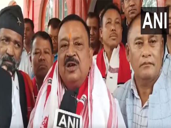 Congress candidate Uday Shankar Hazarika. (Photo/ANI)