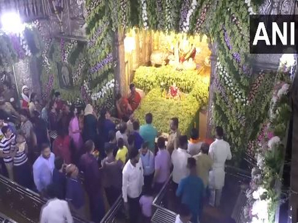 2000 kgs of grapes used to decorate Dagdusheth Temple in Pune. (Photo/ANI)