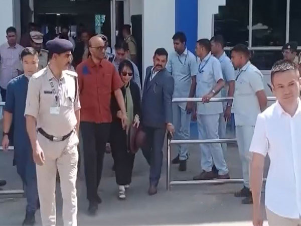 Singapore President Tharman Shanmugaratnam arrives in Jodhpur (Photo/ANI)