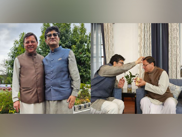 CBFC chairperson Prasoon Joshi meets CM Pushkar Singh Dhami (Image Source: ANI)