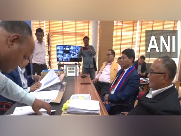 Naga Peoples Front candidate for Outer Manipur Timothy Zimik (Photo/ANI)