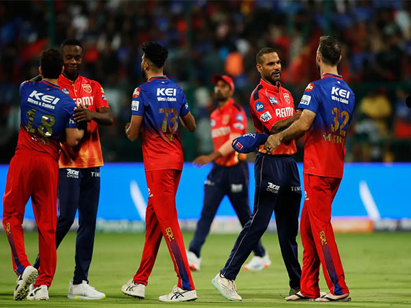 PBKS skipper Shikhar Dhawan greeting players after the match (Photo: IPL) 