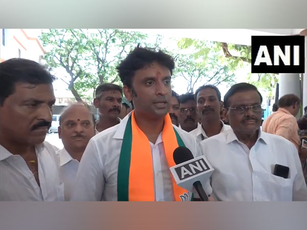 BJP's central Chennai candidate Vinoj P Selvam (Photo/ANI)