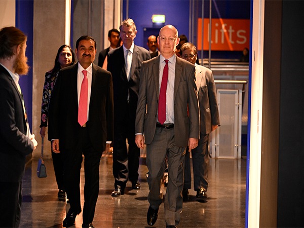 Gautam Adani-Chairman, Adani Group and Sir Ian Blatchford-Director Science Museum at the opening of the Adani Green Energy Gallery in London. (Photo/ANI)