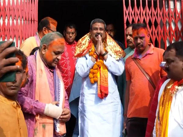 BJP candidate from Odisha's Sambalpur constituency, Dharemendra Pradhan (Image/ANI)