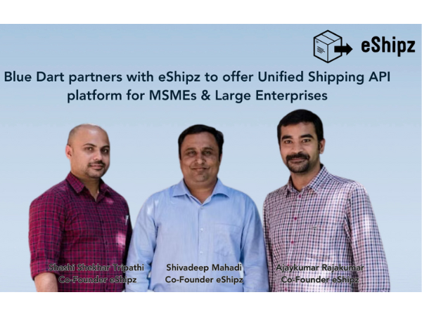 Blue Dart partners with eShipz to offer Unified Shipping API platform for  MSMEs & Large Enterprises 
