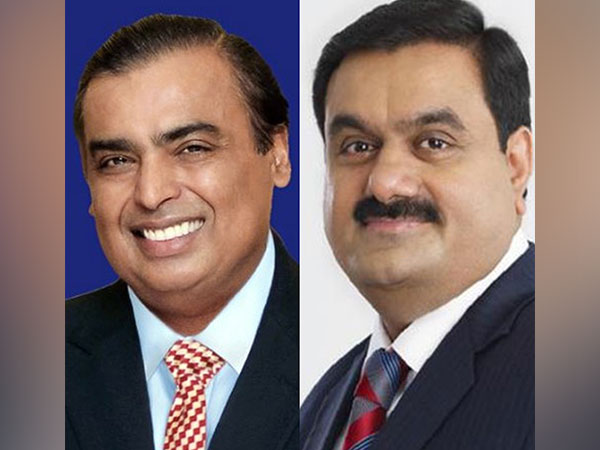Mukesh Ambani and Gautam Adani (Photo/ANI)