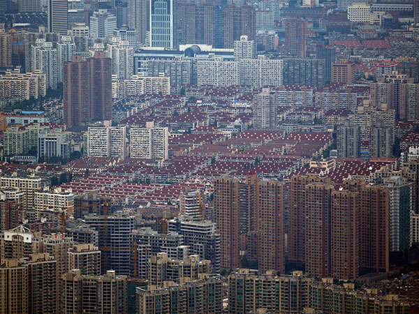 A general view of a residential area in the Puxi district of Shanghai (Photo/Reuters)