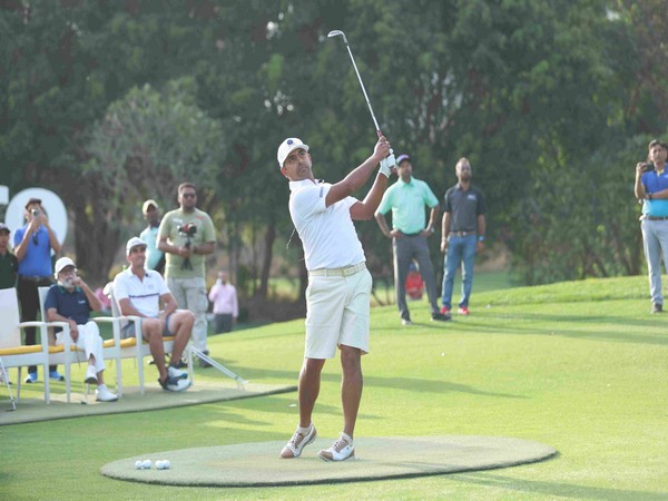 Indian golfer Anirban Lahiri in action at DLF Golf and Country club (Image: Indian Open)