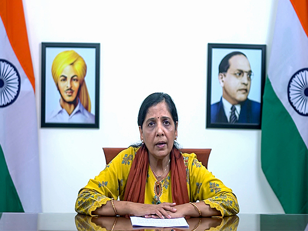 Delhi CM Arvind Kejriwal's wife, Sunita Kejriwal (File Photo/ANI)