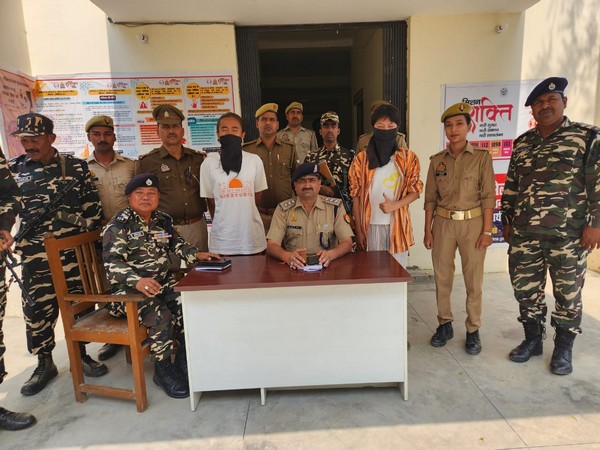 Two Chinese nationals arrested in UP’s Siddharthnagar (Image/ANI)