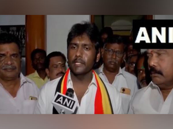 DMDK candidate Vijaya Prabhakaran (Photo/ANI)