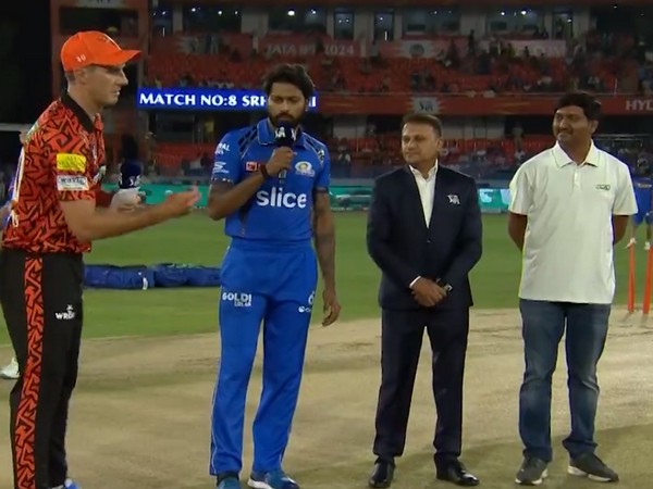 Mumbai Indians vs Sunrisers Hyderabad toss. (Picture: Indian Premier League/X)