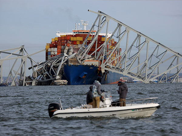 A view of the Dali cargo vessel which crashed into the Francis Scott Key Bridge leading to the collapse (Photo credits: Reuters)