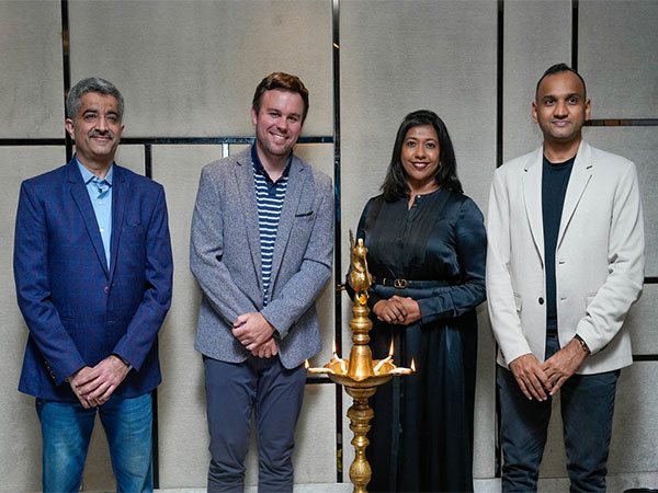 Vikram Manchanda, CEO, Minfy, Chris Casey, Head, Partner Mgmt., APJ, AWS, Suchanda M, Head, Partnerships, APJ, AWS and Vijay Jain, Director, Minfy at Strategic Collaboration Agreement Launch