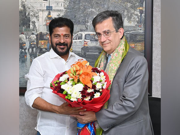 Telangana Chief Minister Revanth Reddy, French Ambassador to India Thierry Mathou (Image Credit: 
