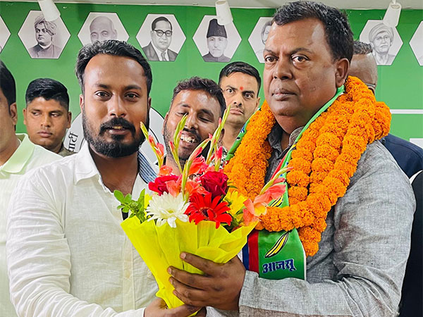 Chandra Prakash Choudhary being nominated as candidate from Giridih (Photo credit/ X@OmVerma93)