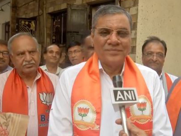 Hasmukh Patel, BJP's LS candidate from Ahmedabad East (Photo/ANI)