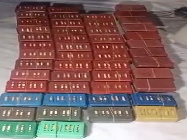 Assam police seize drugs at Nagaon district. (Photo/ANI)