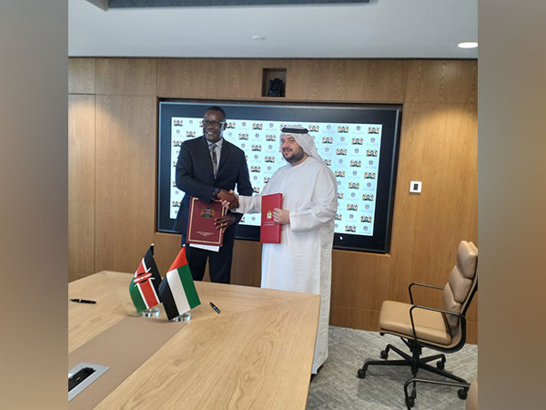 Cabinet Secretary at Kenya's Ministry of Information, Communications and Digital Economy Eliud Owalo (left), UAE's Minister of Investment Mohamed Hassan Alsuwaidi (Image Credit: X/@EliudOwalo)