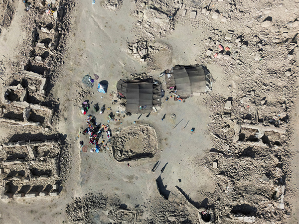 A drone view of destroyed houses after the recent earthquake in Rehat, Afghanistan (Photo/Reuters)