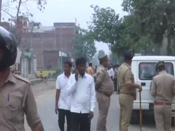 Police deployed ahead of the last rites of Mukhtar Ansari (Photo/ANI)