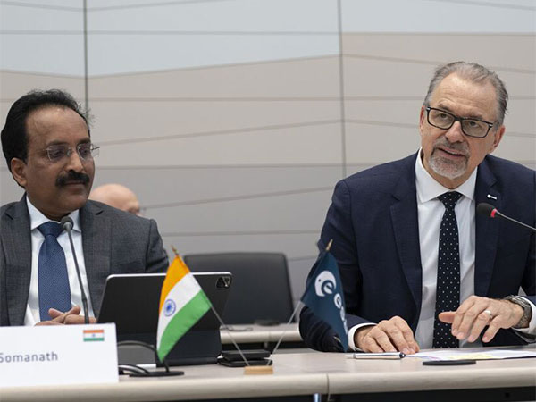 ISRO Chairman, S Somanath with ESA Director General, Josef Aschbacher (Photo/X @AschbacherJosef)