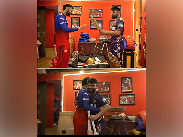 Virat Kohli and Rinku Singh. (Photo- KKR X)