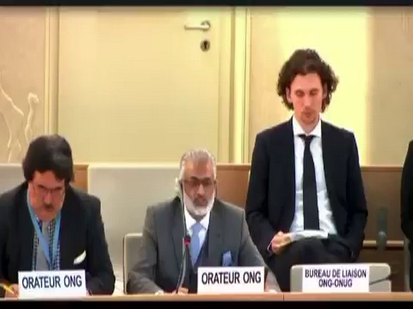 Professor Sajjad Raja at UNHRC (Photo/X @SamRaja21700228)