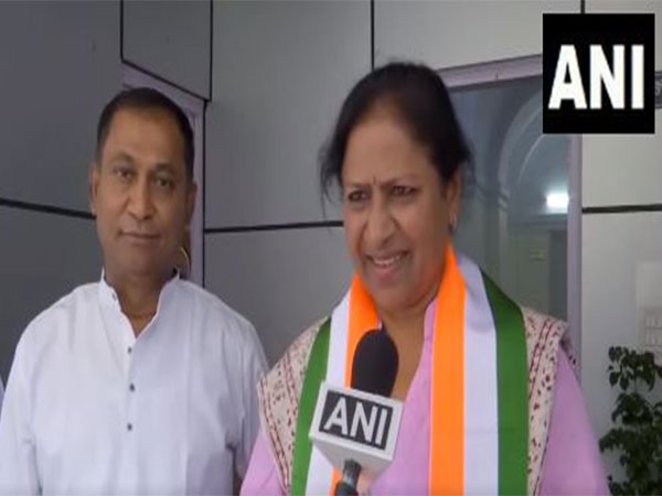 Congress leader Tejaswini Gowda. (Photo/ANI)