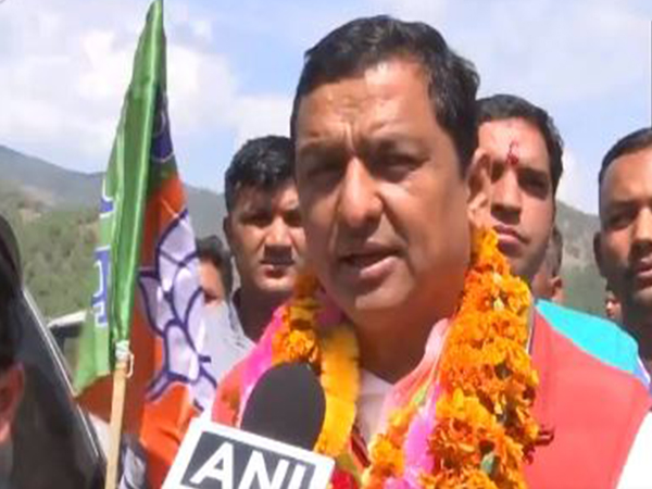 BJP candidate from Pauri Garhwal seat in Uttarakhand, Anil Baluni. (Photo/ANI)