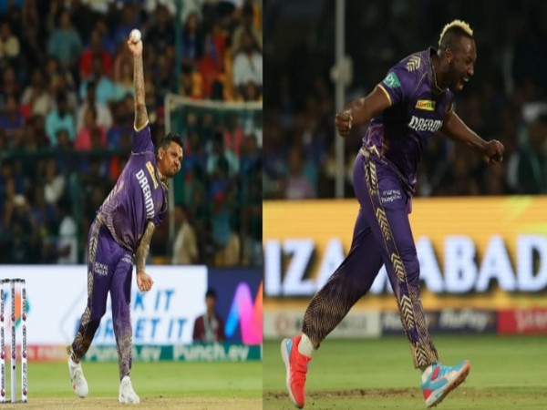 Sunil Narine and Andre Russell. (Picture: IPL)