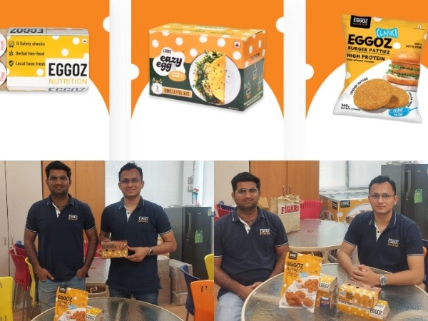 Eggoz founders Aditya Singh and Abhishek Negi (Images: ANI and Eggoz)